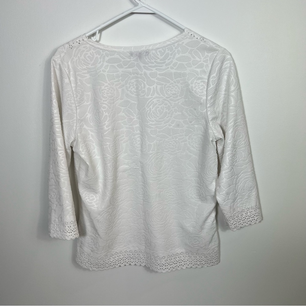 Chances R Chances R White Small With Cut Work Detailing Small - Picture 2 of 4